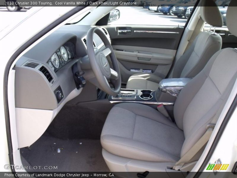 Cool Vanilla White / Dark Khaki/Light Graystone 2010 Chrysler 300 Touring