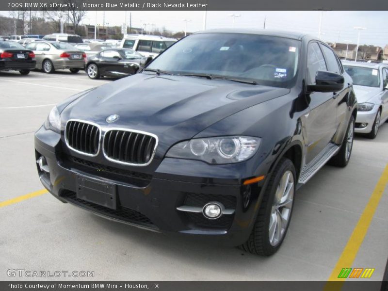 Monaco Blue Metallic / Black Nevada Leather 2009 BMW X6 xDrive35i