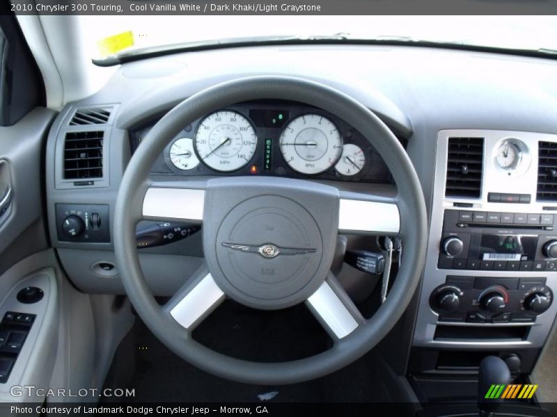 Cool Vanilla White / Dark Khaki/Light Graystone 2010 Chrysler 300 Touring