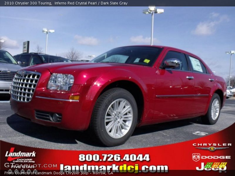 Inferno Red Crystal Pearl / Dark Slate Gray 2010 Chrysler 300 Touring