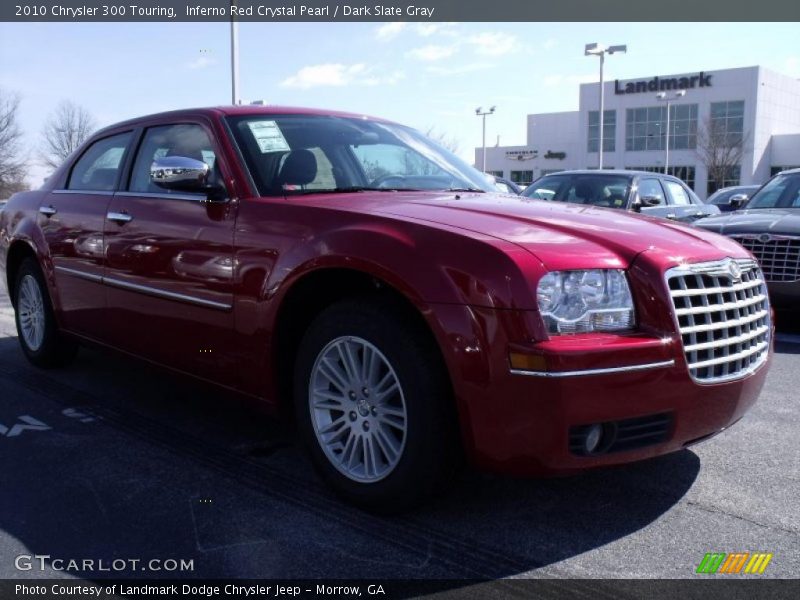 Inferno Red Crystal Pearl / Dark Slate Gray 2010 Chrysler 300 Touring