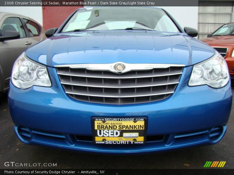 Marathon Blue Pearl / Dark Slate Gray/Light Slate Gray 2008 Chrysler Sebring LX Sedan