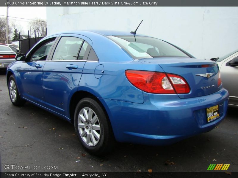 Marathon Blue Pearl / Dark Slate Gray/Light Slate Gray 2008 Chrysler Sebring LX Sedan
