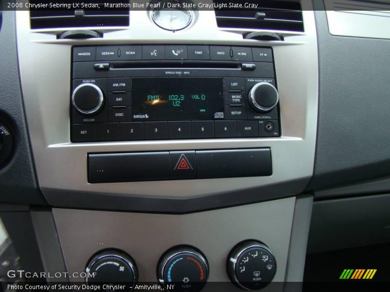 Marathon Blue Pearl / Dark Slate Gray/Light Slate Gray 2008 Chrysler Sebring LX Sedan