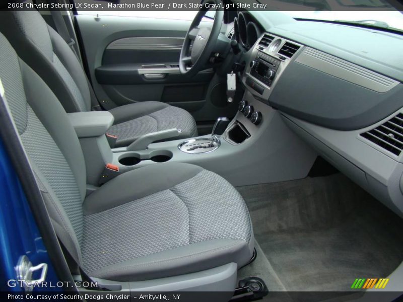 Marathon Blue Pearl / Dark Slate Gray/Light Slate Gray 2008 Chrysler Sebring LX Sedan