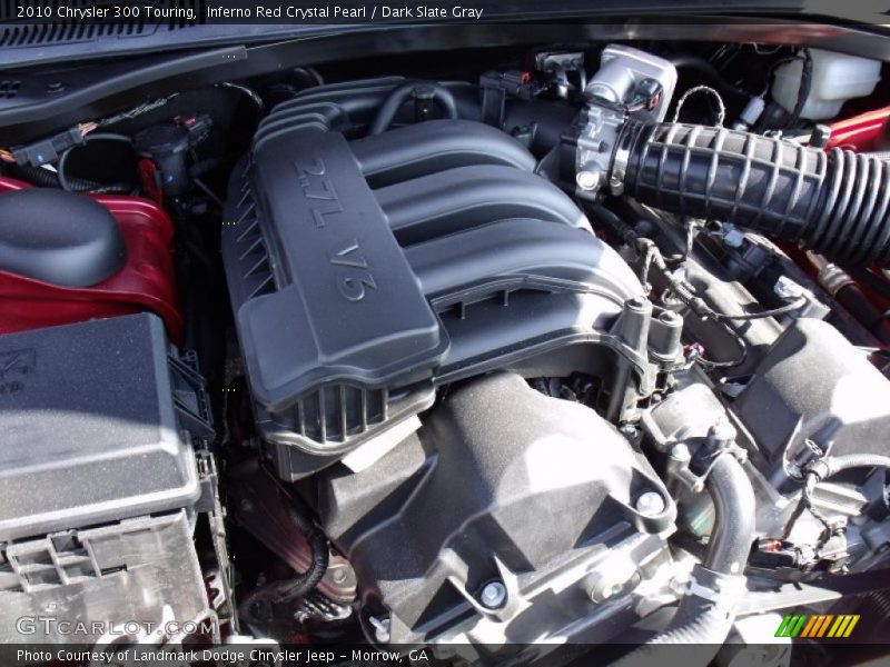 Inferno Red Crystal Pearl / Dark Slate Gray 2010 Chrysler 300 Touring