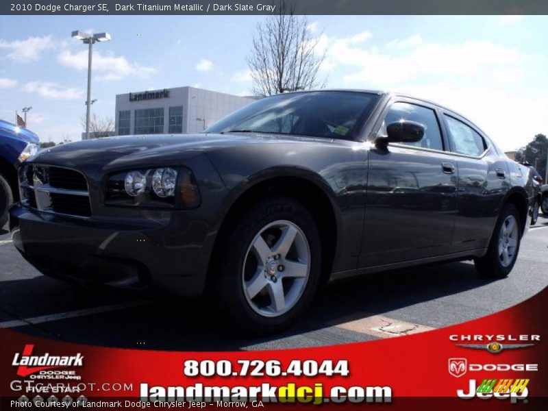 Dark Titanium Metallic / Dark Slate Gray 2010 Dodge Charger SE