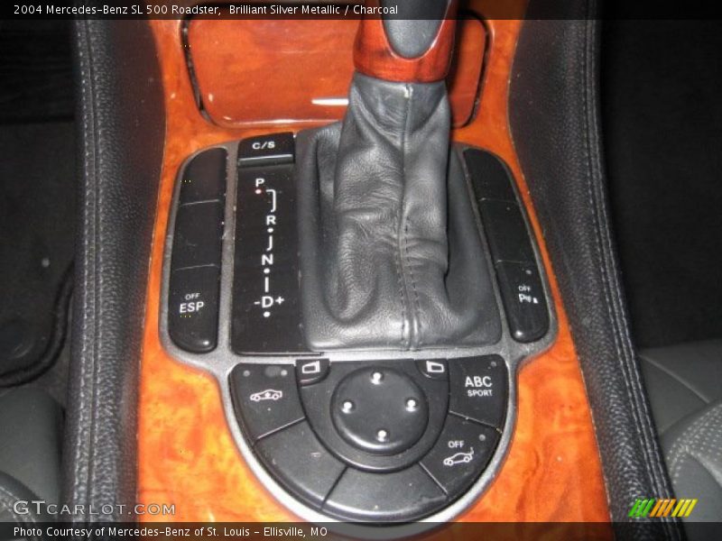 Brilliant Silver Metallic / Charcoal 2004 Mercedes-Benz SL 500 Roadster