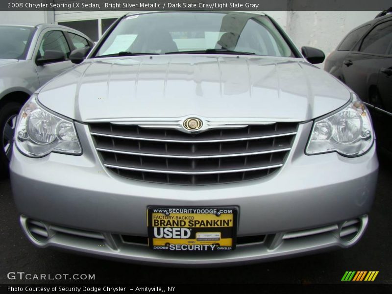Bright Silver Metallic / Dark Slate Gray/Light Slate Gray 2008 Chrysler Sebring LX Sedan