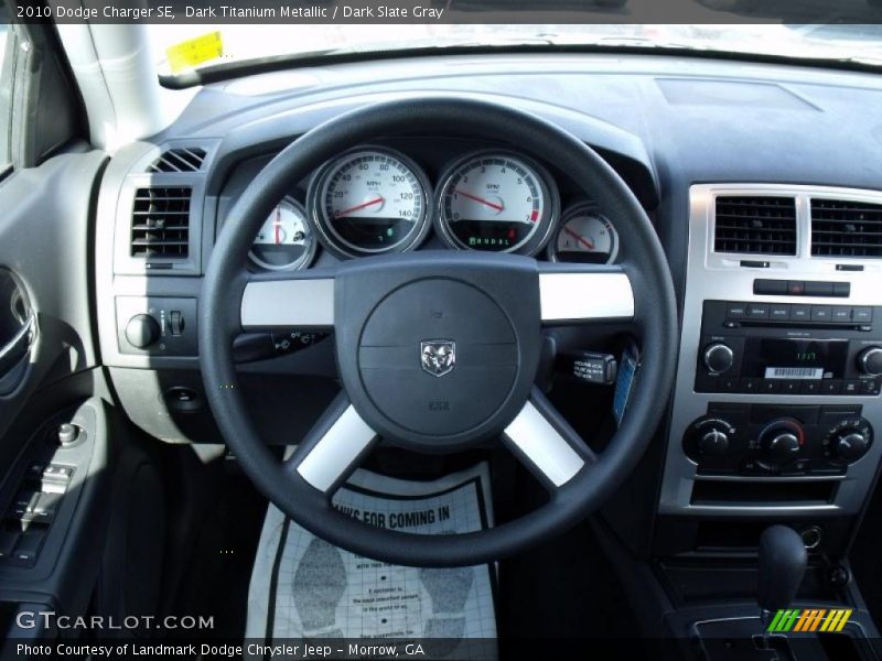 Dark Titanium Metallic / Dark Slate Gray 2010 Dodge Charger SE