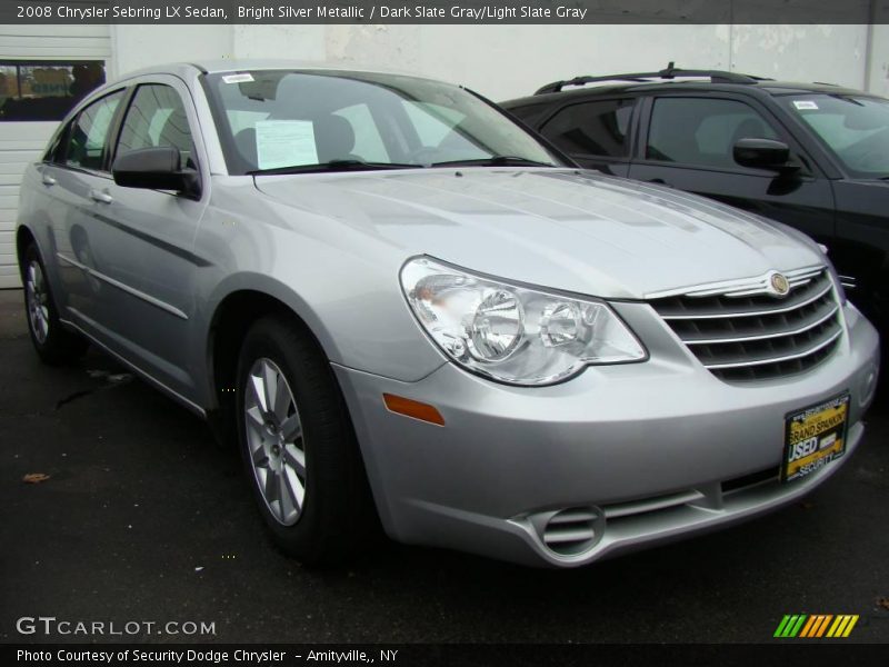 Bright Silver Metallic / Dark Slate Gray/Light Slate Gray 2008 Chrysler Sebring LX Sedan