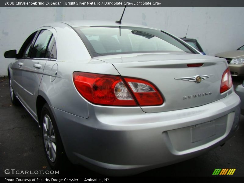 Bright Silver Metallic / Dark Slate Gray/Light Slate Gray 2008 Chrysler Sebring LX Sedan