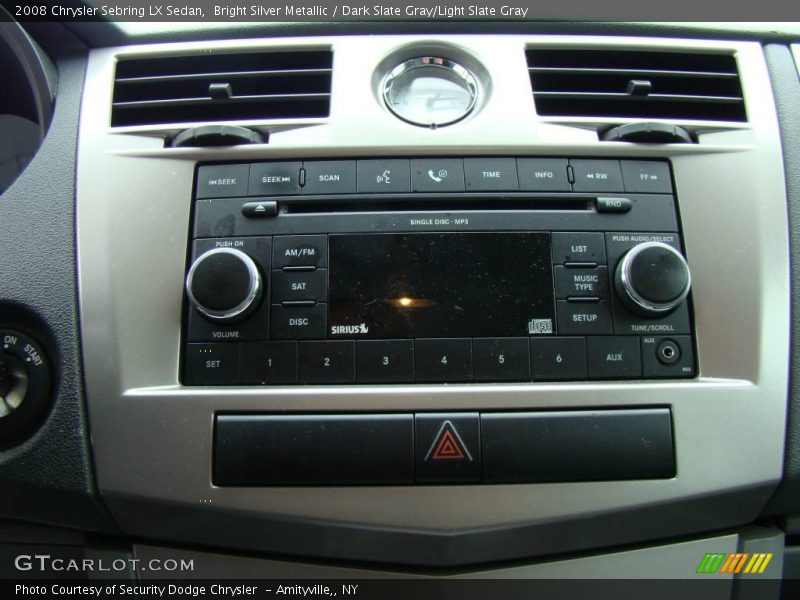 Bright Silver Metallic / Dark Slate Gray/Light Slate Gray 2008 Chrysler Sebring LX Sedan
