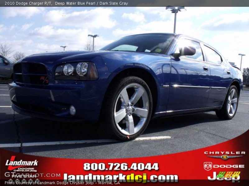 Deep Water Blue Pearl / Dark Slate Gray 2010 Dodge Charger R/T