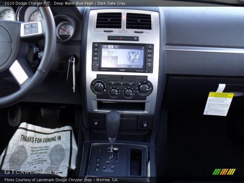 Deep Water Blue Pearl / Dark Slate Gray 2010 Dodge Charger R/T