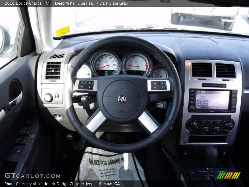 Deep Water Blue Pearl / Dark Slate Gray 2010 Dodge Charger R/T