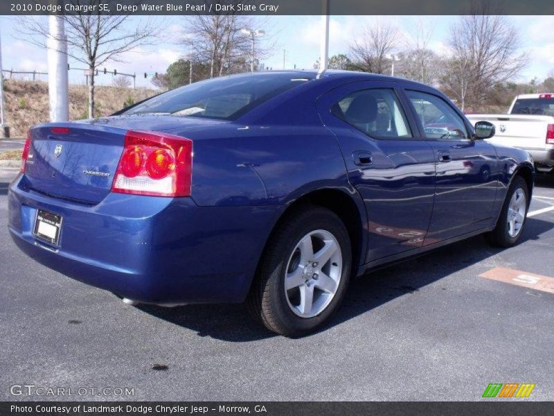 Deep Water Blue Pearl / Dark Slate Gray 2010 Dodge Charger SE