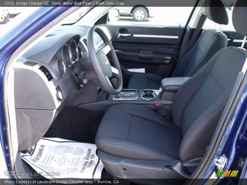 Deep Water Blue Pearl / Dark Slate Gray 2010 Dodge Charger SE