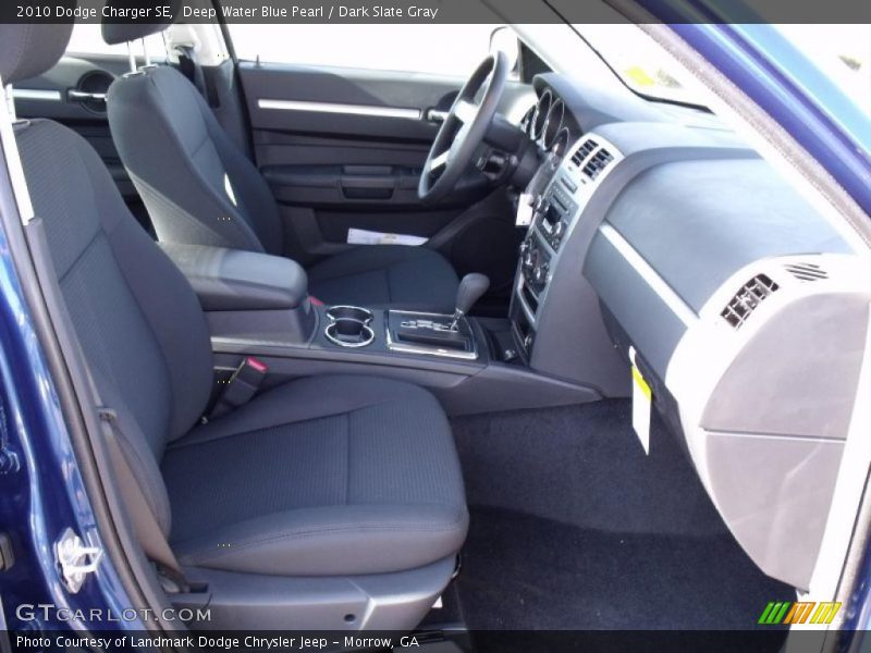 Deep Water Blue Pearl / Dark Slate Gray 2010 Dodge Charger SE
