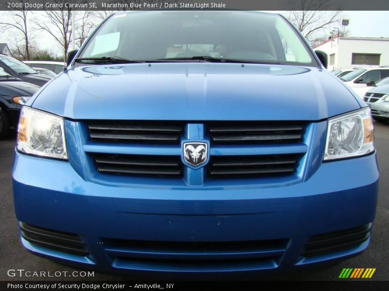 Marathon Blue Pearl / Dark Slate/Light Shale 2008 Dodge Grand Caravan SE