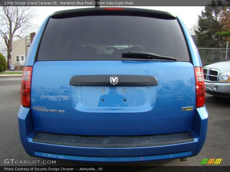 Marathon Blue Pearl / Dark Slate/Light Shale 2008 Dodge Grand Caravan SE