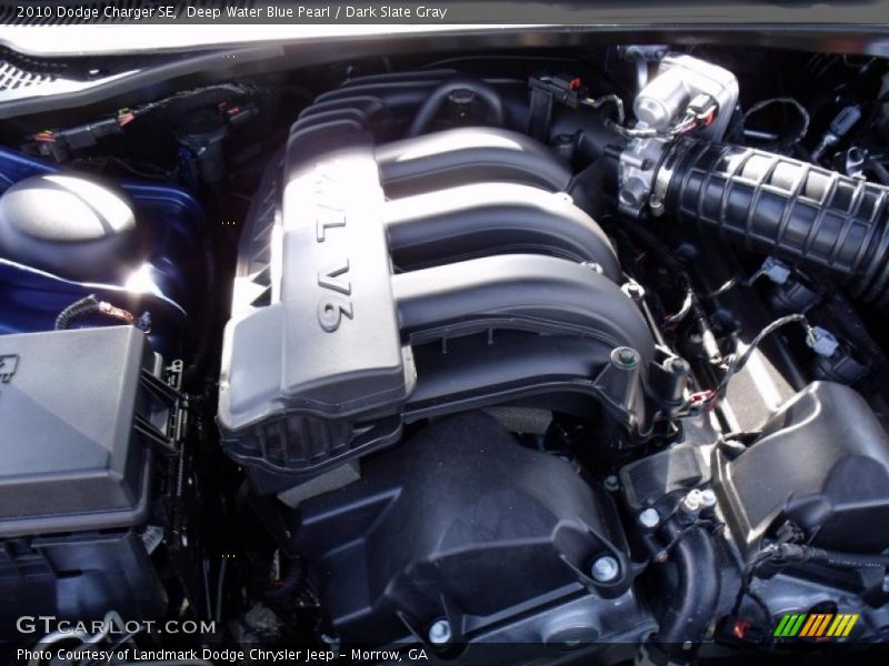Deep Water Blue Pearl / Dark Slate Gray 2010 Dodge Charger SE