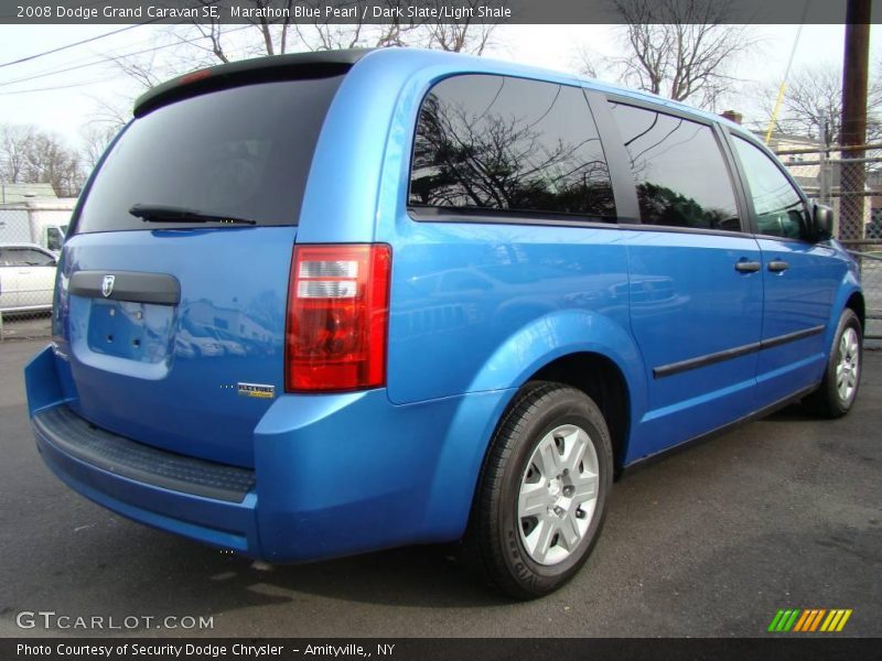 Marathon Blue Pearl / Dark Slate/Light Shale 2008 Dodge Grand Caravan SE