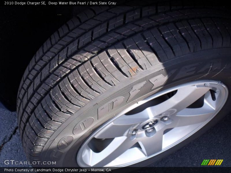 Deep Water Blue Pearl / Dark Slate Gray 2010 Dodge Charger SE