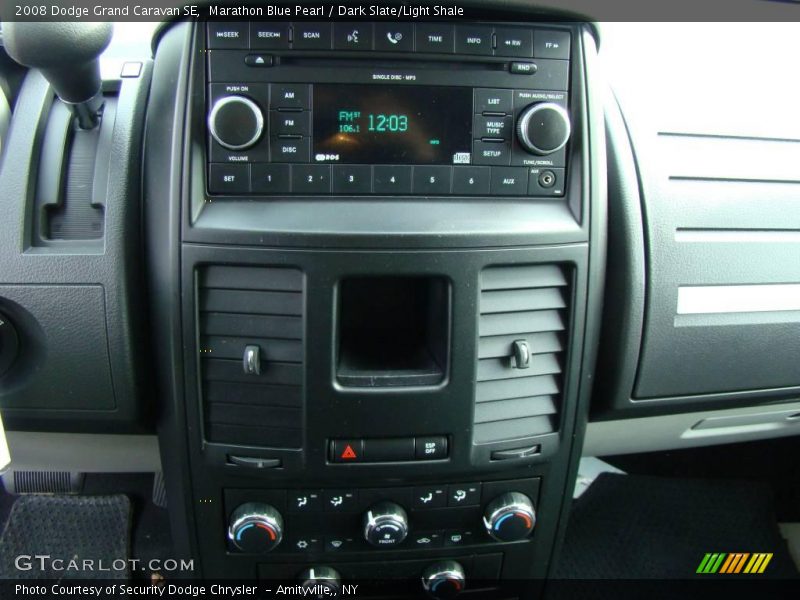 Marathon Blue Pearl / Dark Slate/Light Shale 2008 Dodge Grand Caravan SE