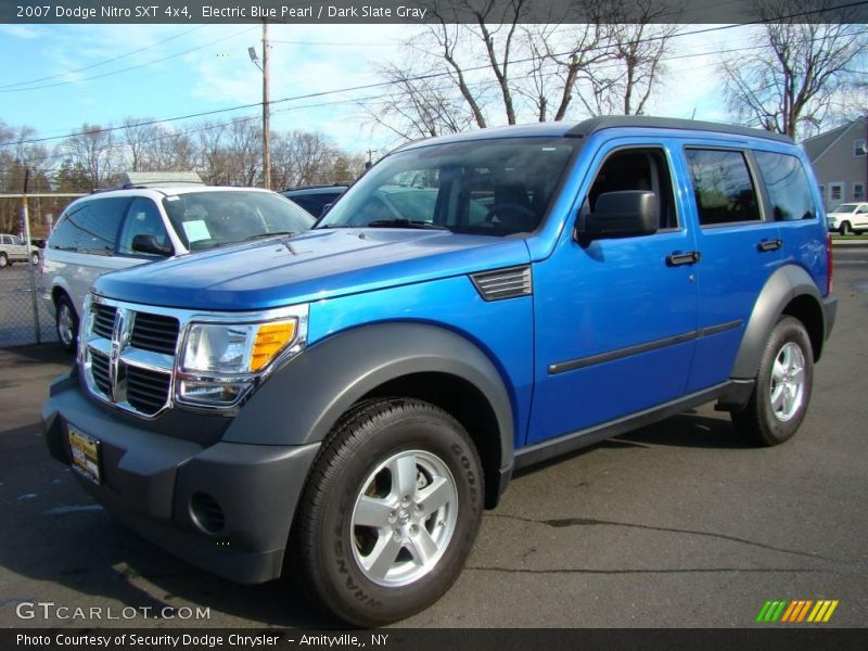 Electric Blue Pearl / Dark Slate Gray 2007 Dodge Nitro SXT 4x4