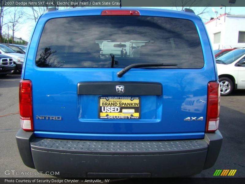 Electric Blue Pearl / Dark Slate Gray 2007 Dodge Nitro SXT 4x4