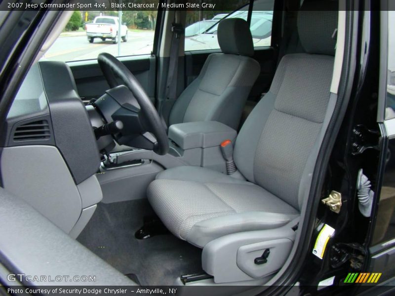 Black Clearcoat / Medium Slate Gray 2007 Jeep Commander Sport 4x4