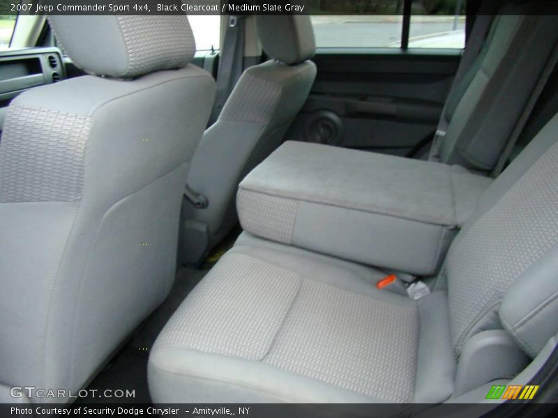 Black Clearcoat / Medium Slate Gray 2007 Jeep Commander Sport 4x4