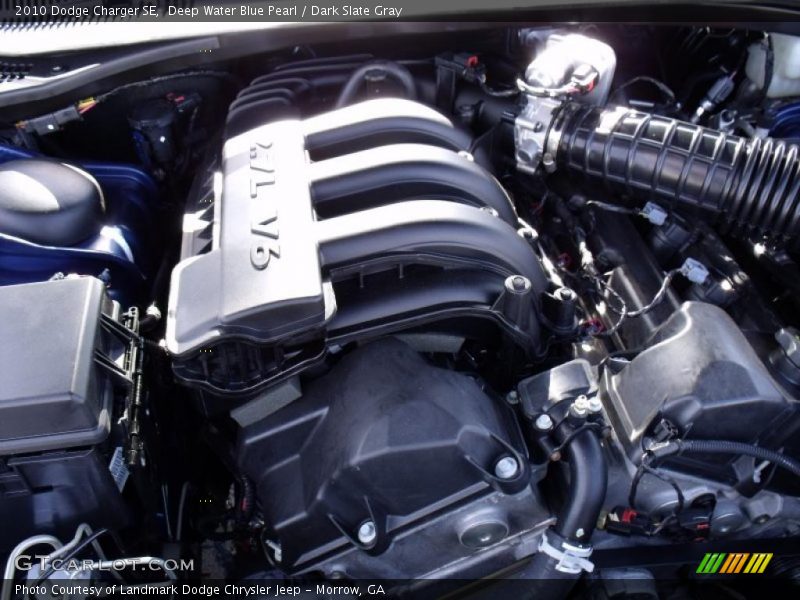 Deep Water Blue Pearl / Dark Slate Gray 2010 Dodge Charger SE