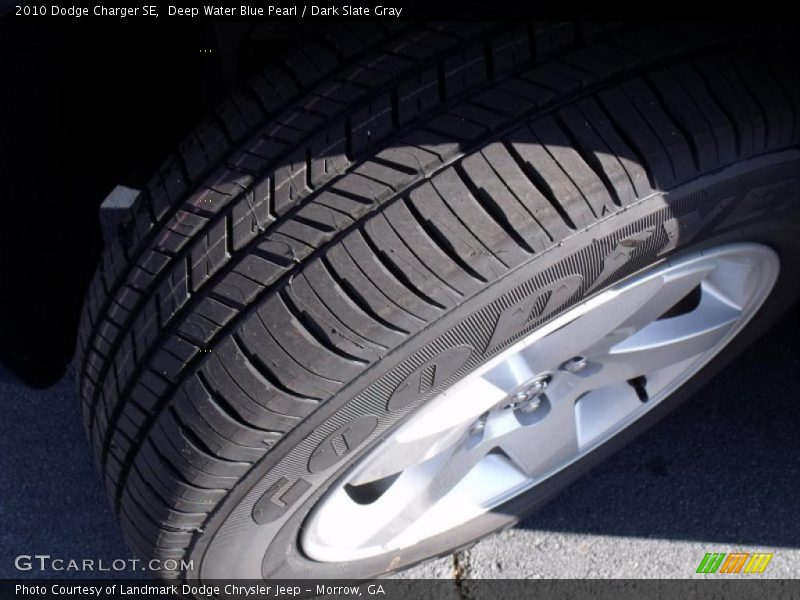 Deep Water Blue Pearl / Dark Slate Gray 2010 Dodge Charger SE
