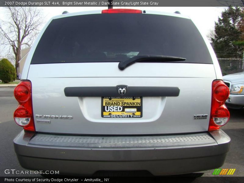 Bright Silver Metallic / Dark Slate Gray/Light Slate Gray 2007 Dodge Durango SLT 4x4