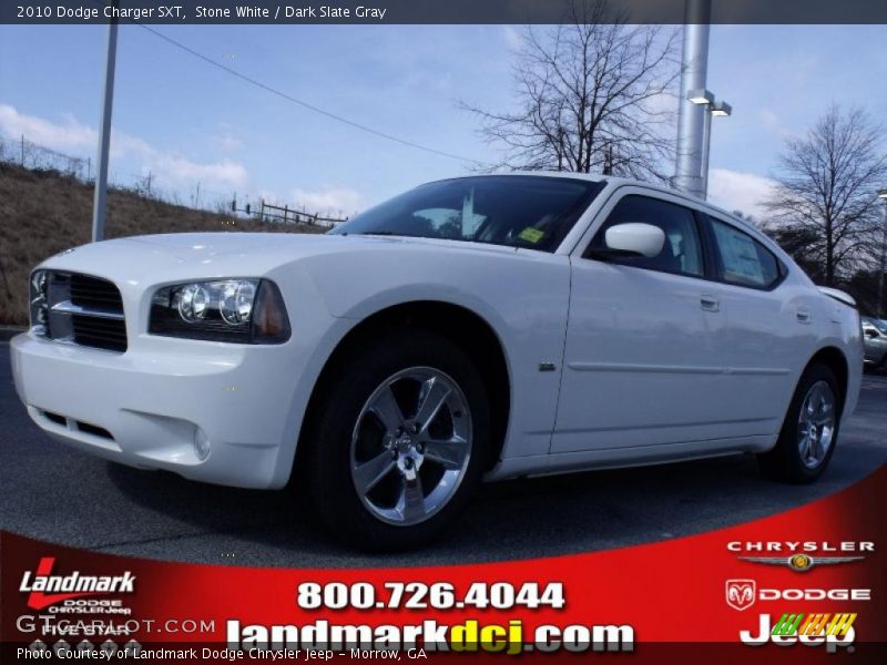 Stone White / Dark Slate Gray 2010 Dodge Charger SXT