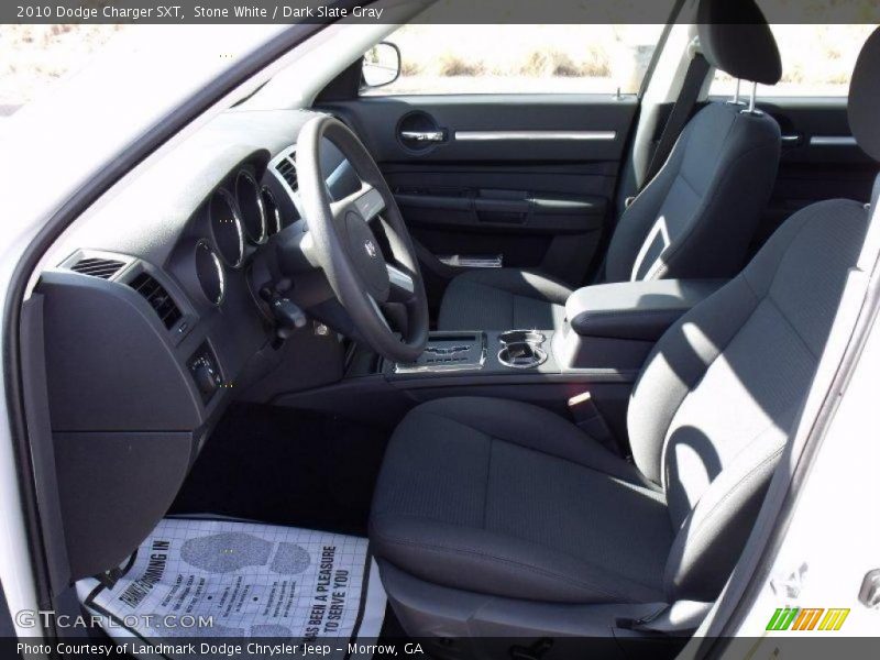 Stone White / Dark Slate Gray 2010 Dodge Charger SXT