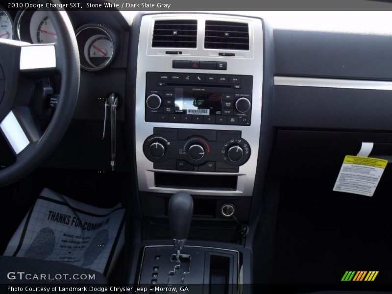 Stone White / Dark Slate Gray 2010 Dodge Charger SXT