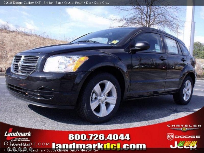 Brilliant Black Crystal Pearl / Dark Slate Gray 2010 Dodge Caliber SXT