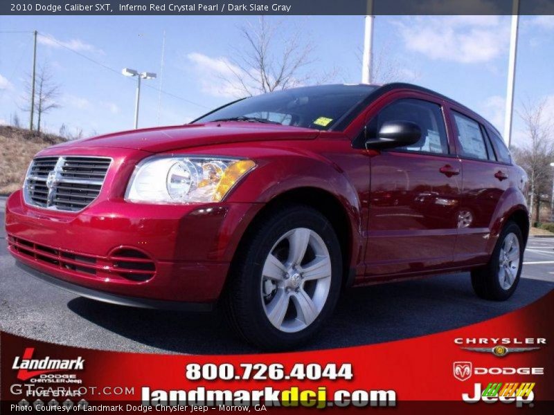 Inferno Red Crystal Pearl / Dark Slate Gray 2010 Dodge Caliber SXT