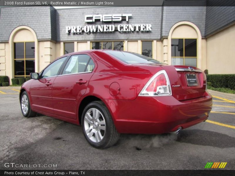 Redfire Metallic / Medium Light Stone 2008 Ford Fusion SEL V6