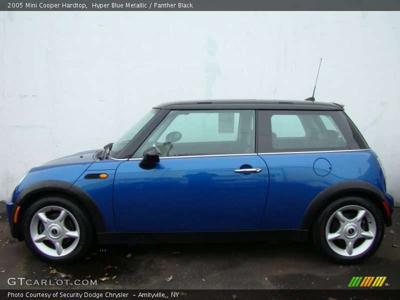 Hyper Blue Metallic / Panther Black 2005 Mini Cooper Hardtop
