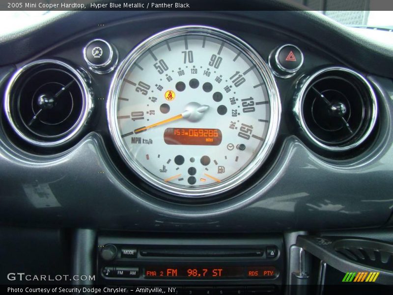 Hyper Blue Metallic / Panther Black 2005 Mini Cooper Hardtop