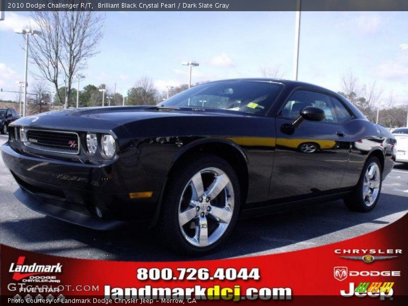 Brilliant Black Crystal Pearl / Dark Slate Gray 2010 Dodge Challenger R/T