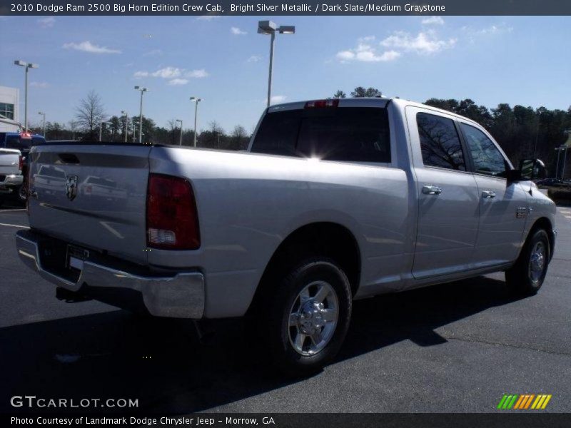 Bright Silver Metallic / Dark Slate/Medium Graystone 2010 Dodge Ram 2500 Big Horn Edition Crew Cab