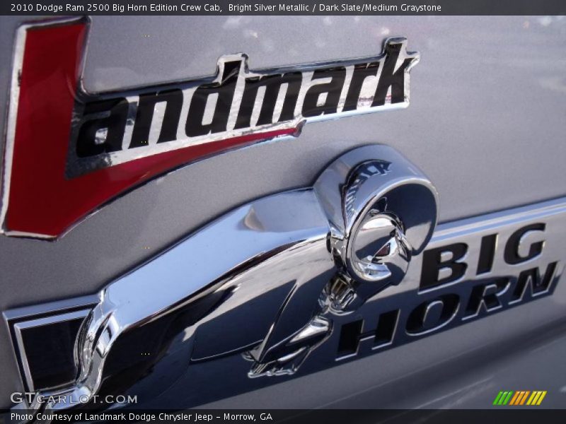 Bright Silver Metallic / Dark Slate/Medium Graystone 2010 Dodge Ram 2500 Big Horn Edition Crew Cab