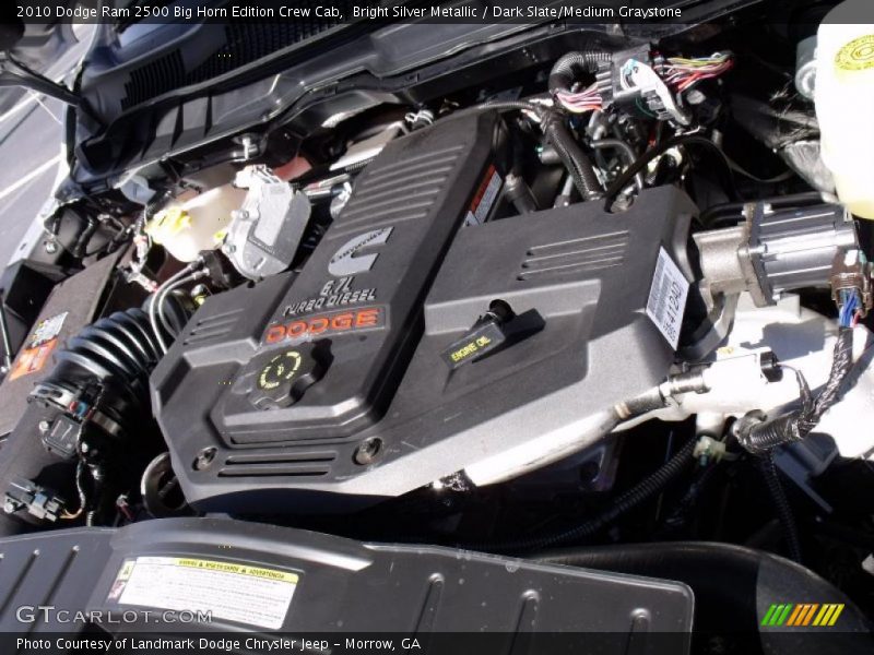 Bright Silver Metallic / Dark Slate/Medium Graystone 2010 Dodge Ram 2500 Big Horn Edition Crew Cab