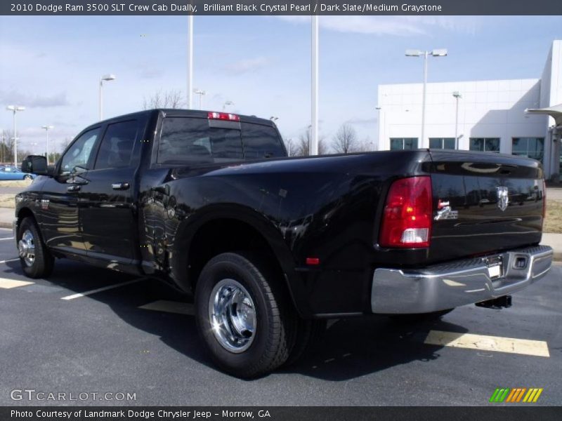 Brilliant Black Crystal Pearl / Dark Slate/Medium Graystone 2010 Dodge Ram 3500 SLT Crew Cab Dually