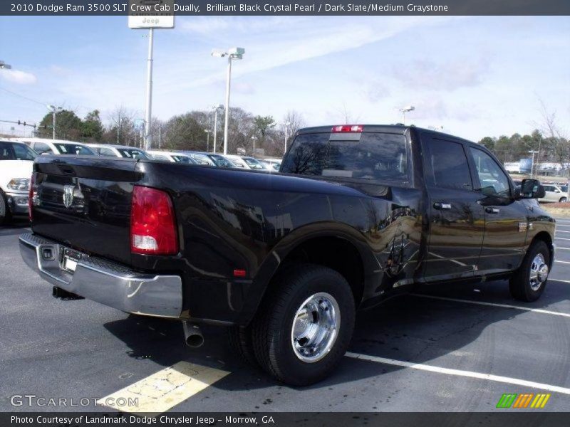 Brilliant Black Crystal Pearl / Dark Slate/Medium Graystone 2010 Dodge Ram 3500 SLT Crew Cab Dually